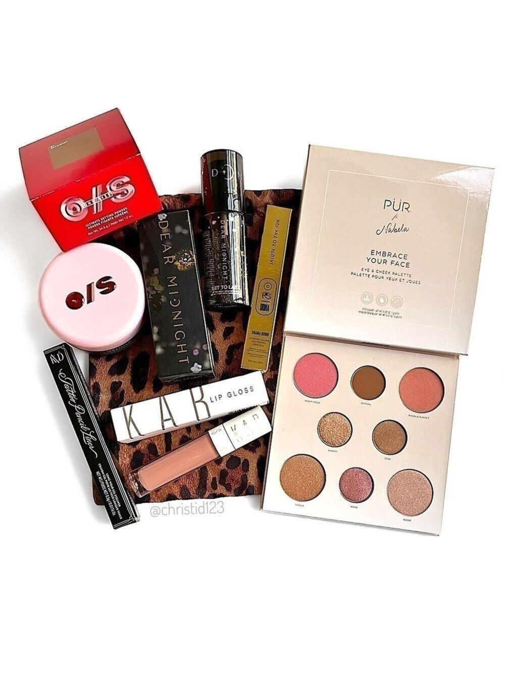 Brand New Makeup Bundle PUR Nabela Palette One/Size Powder KVD Liner